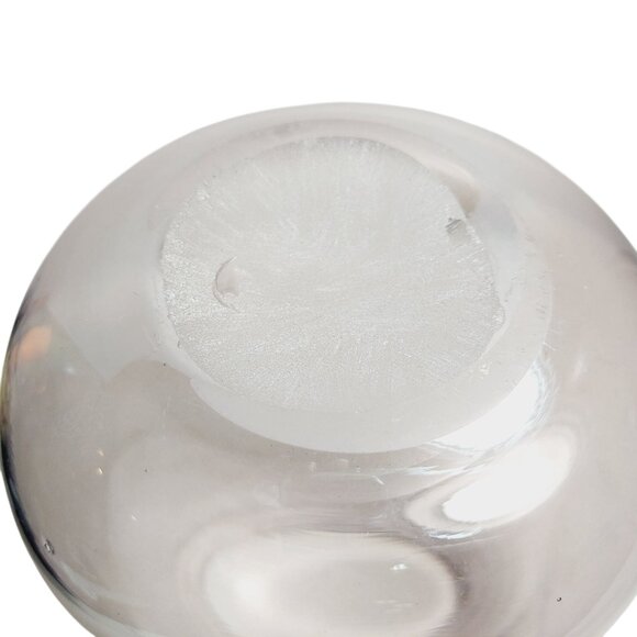 Vintage Light Pink Glass Vase Candleholder 7.5" Tall Flowers or Candles - Picture 5 of 7